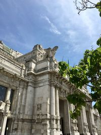 Low angle view of historical building against sky