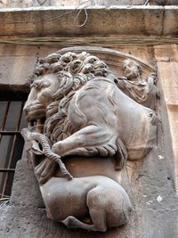 Low angle view of statue