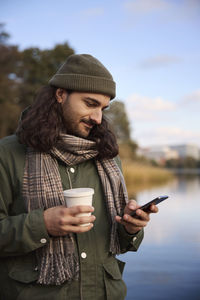 Young woman using mobile phone