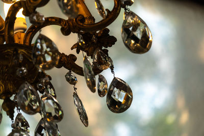 Fancy chandelier with crystal decoration