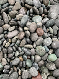 Full frame shot of pebbles