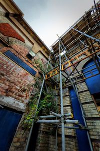 Low angle view of built structure against sky