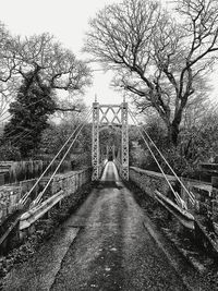 View of suspension bridge