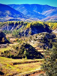 High angle view of landscape