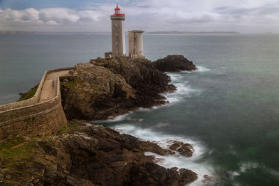 Lighthouse on coast