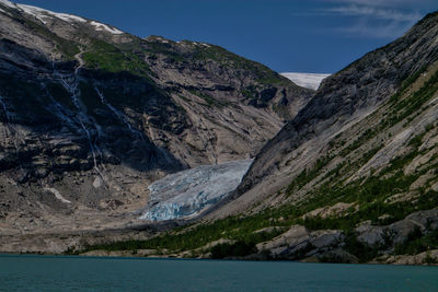 Scenic view of nigardsbreen