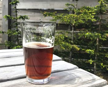 Close-up of drink on table