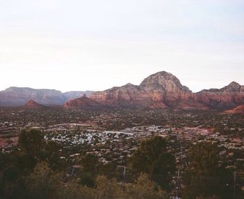 Scenic view of mountains