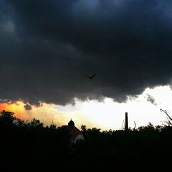 Low angle view of cloudy sky