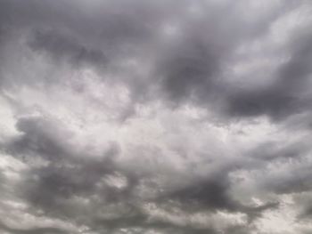 Low angle view of storm clouds in sky