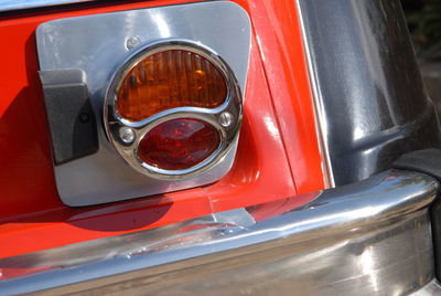 Close-up of vintage car