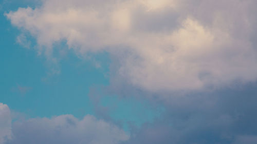 Low angle view of clouds in sky