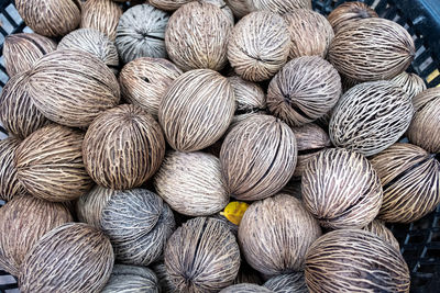 Full frame shot of onions for sale at market stall