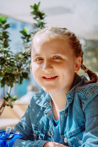 Portrait of young woman looking away