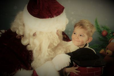 Portrait of cute baby girl at home
