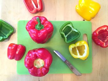 Close-up of red bell peppers