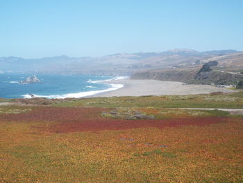 Scenic view of sea against sky