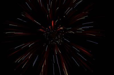 Low angle view of firework display