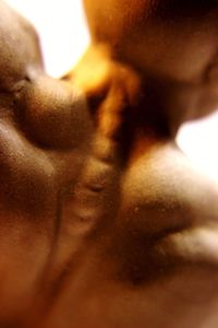 Close-up of shirtless sculpture