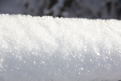 Close-up of frozen grass