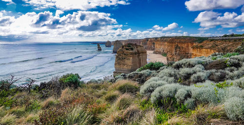 Scenic view of sea against sky