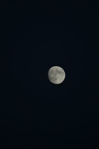 Low angle view of moon in sky