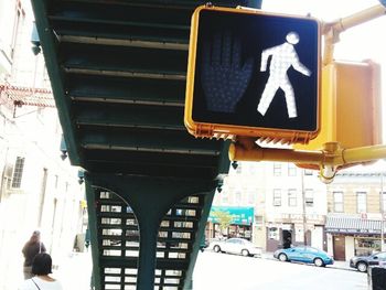 View of train on road