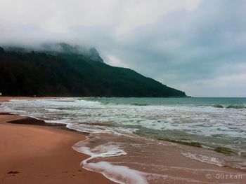 Scenic view of sea against sky