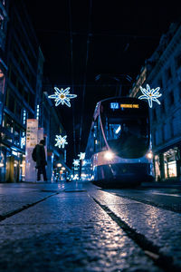 City street at night