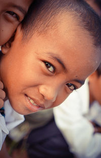 Close-up portrait of baby boy