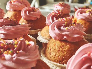 Close-up of cupcakes