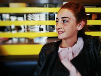 Portrait of a smiling young woman