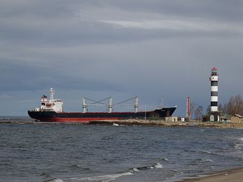 Boats in sea