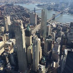 High angle view of cityscape