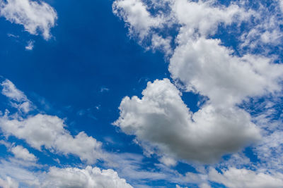 Low angle view of clouds in sky