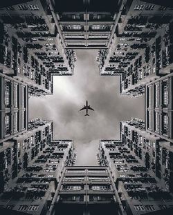 High angle view of city