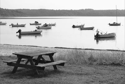 Scenic view of calm lake