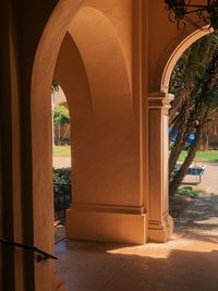 Entrance of historic building