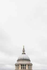 Low angle view of church dome against sky