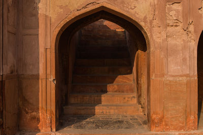 Entrance of historic building