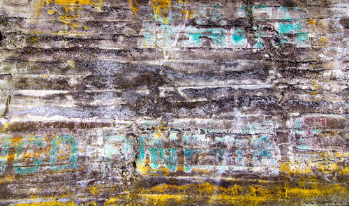 Full frame shot of graffiti on wall