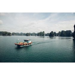 Boats in sea