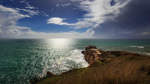 Scenic view of sea against sky