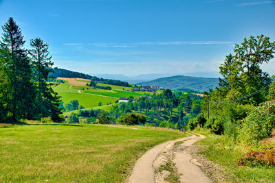 Scenic view of landscape against sky