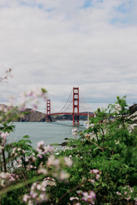 Golden gate bridge against sky