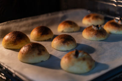 Close-up of food on table