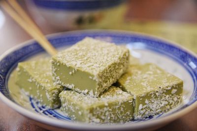 Close-up of ice cream in bowl