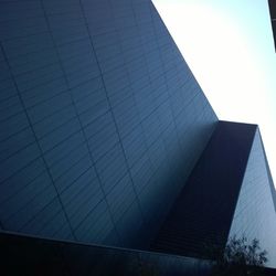 Low angle view of modern building against sky