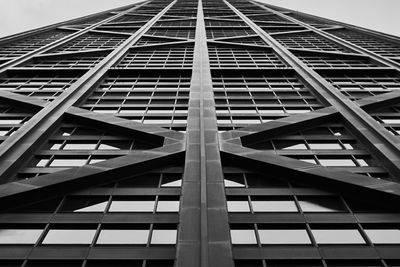 Low angle view of modern building against sky
