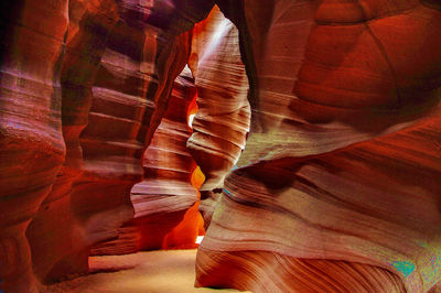 Eroded red rockformations